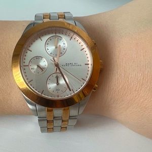 Marc Jacobs - Silver and Gold-tone Ladies Watch - Great Condition - See Photos